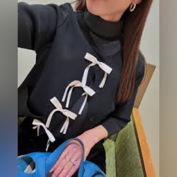 ZARA BOWS KNIT CARDIGAN - Picture 3 of 10